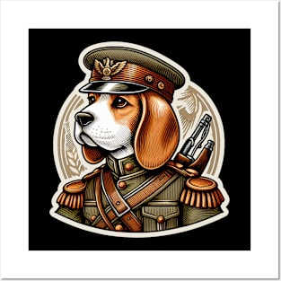 Beagle Soldier Posters and Art